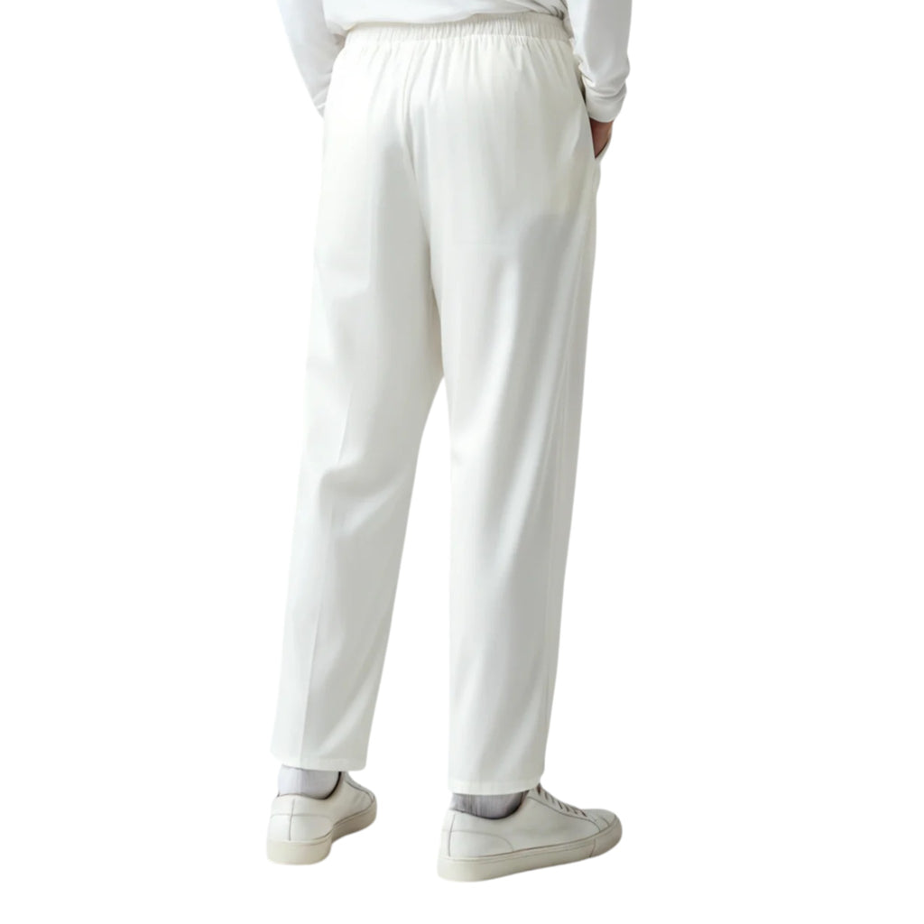 Monvaline | Men’s Linen Pants Breathable Comfort Relaxed Fit Summer Trousers
